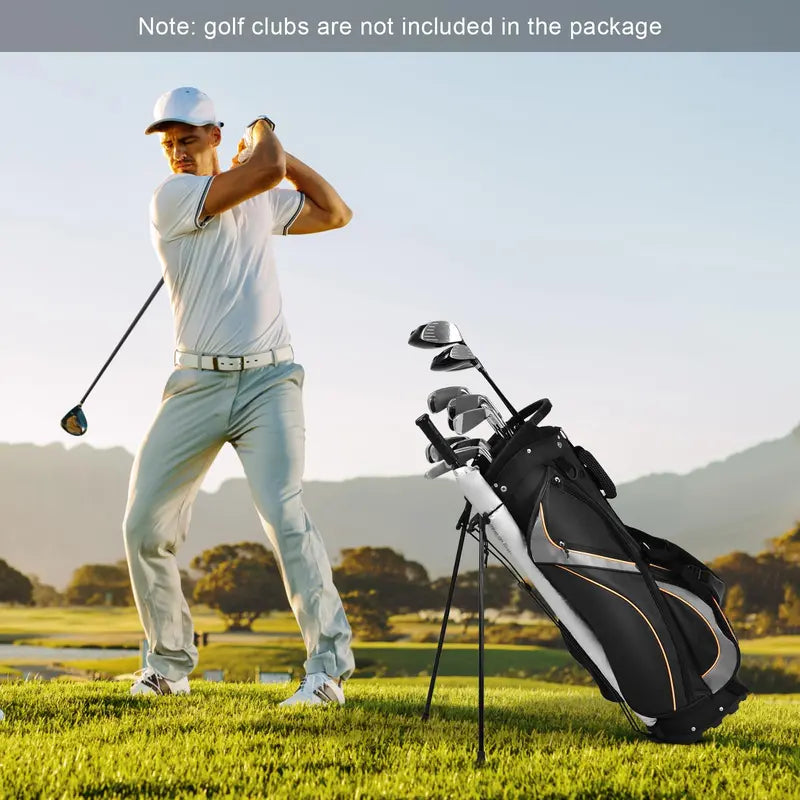 Lightweight Golf Stand Bag – 8-Way Top Divider for Club Organization