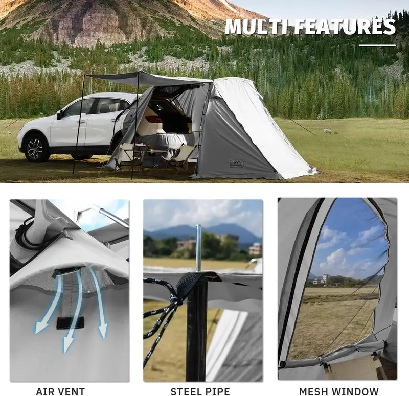 KAMPKEEPER Vehicle-Mounted Tailgate Awning Tent – Compact Shade & Shelter Solution for SUVs, Vans & Pickups