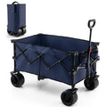 Heavy-Duty Collapsible Utility Wagon with Adjustable Telescoping Handle
