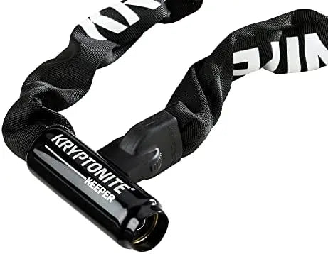 Kryptonite Keeper 712 4 Ft Heavy Duty Bike Chain Lock – Anti-Theft with Keys for Bike, Motorcycle, Scooter, Gate – Black
