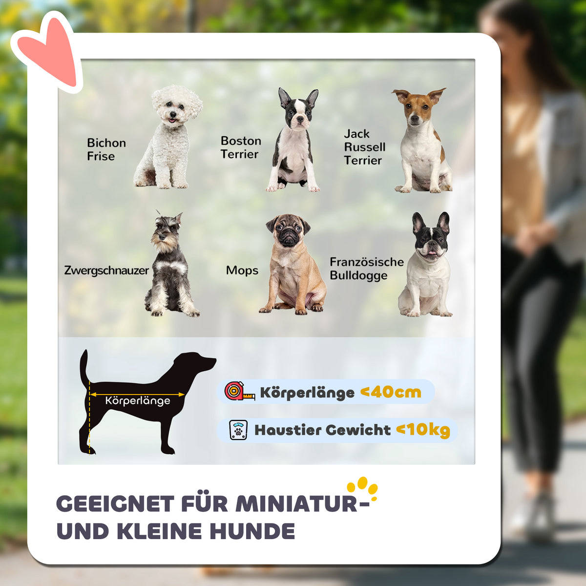 PawHut Hundbuggy Haustierbuggy Hundewagen, klappbar, abnehmbarer Korb, 81 x 58 x 97,5 cm, Schwarz+Khaki+Weiß
