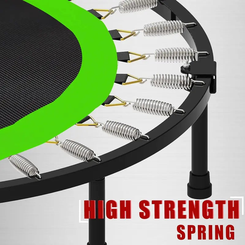Kanchimi Foldable Mini Rebounder Trampoline – 40″ or 48″ Indoor Exercise Trampoline with Handle & 330 lb Weight Capacity