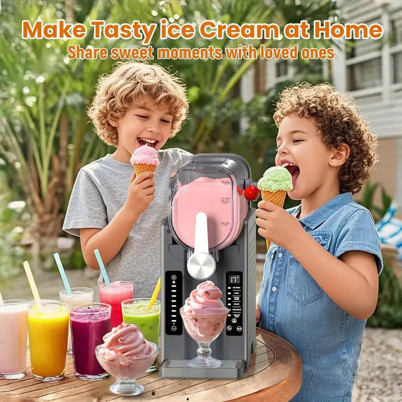 Home Soft Serve Ice Cream & Slushy Maker – Compact Frozen Treat Appliance