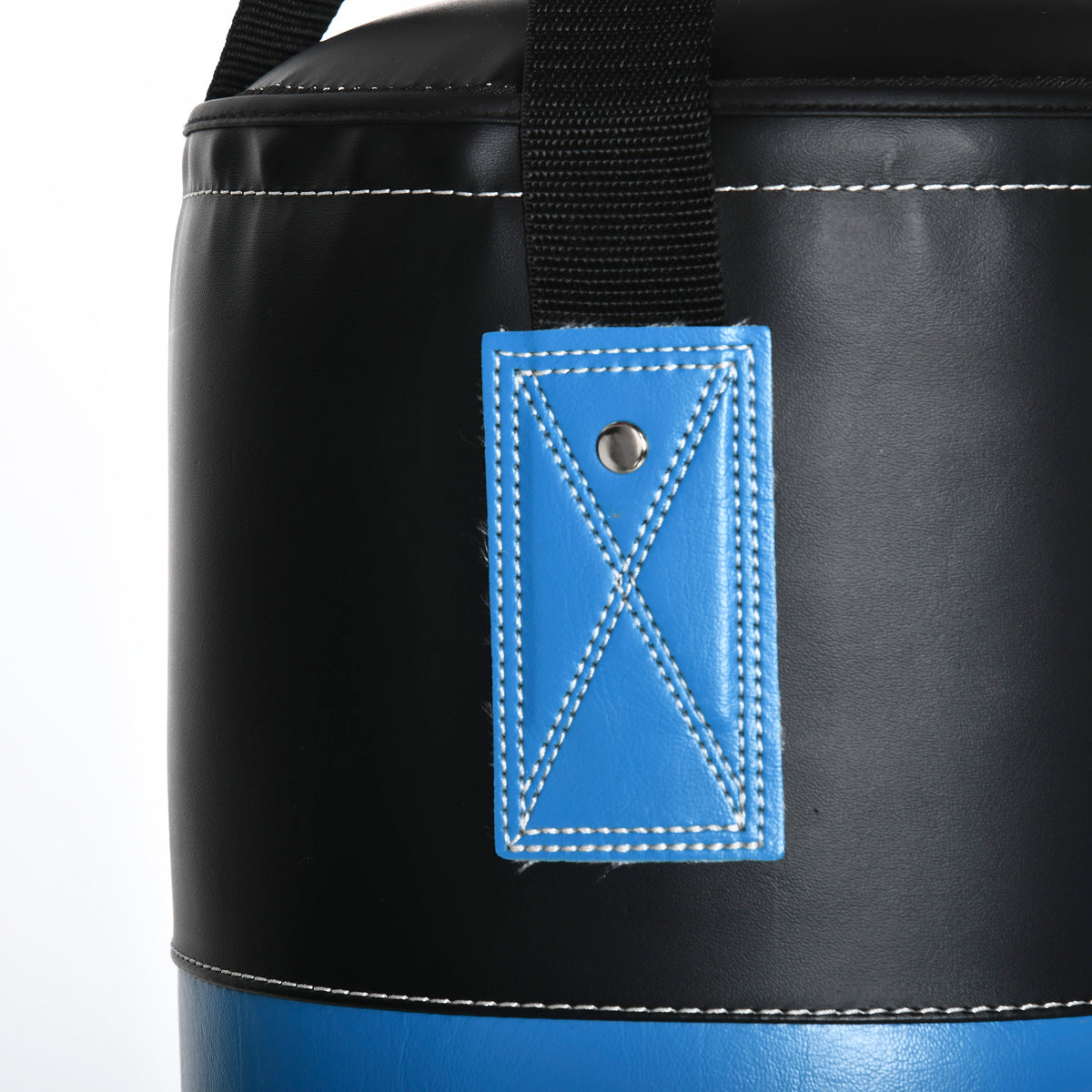 HOMCOM Boxsack-Set Box-Set mit Boxhandschuhen Gefüllt Boxset für Erwachsene Jugendlichen bis 100 KG Belastbar Ø25 x 102 cm Blau