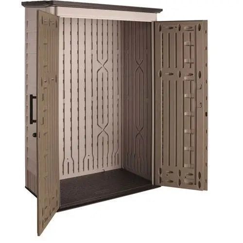 Weather-Resistant Outdoor Storage Shed – 52 Cu. Ft., Lockable Double Doors, UV-Protected