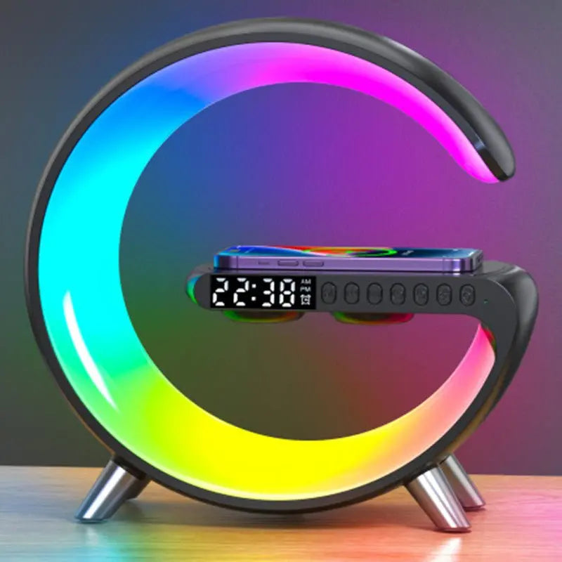 MagSafe Wireless Charger with RGB Ambient Lighting – Customizable Glow Effect
