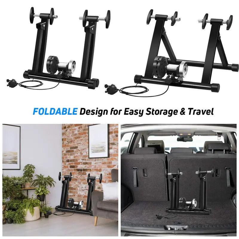 Indoor Magnetic Bike Trainer with 8-Stage Resistance Levels