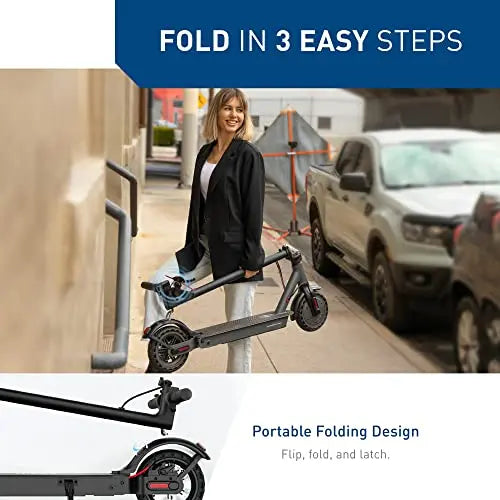 Hiboy S2 Pro Folding E-Scooter – 500W Motor, 10″ Solid Tires
