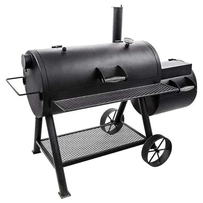 Longhorn Reverse Flow Offset Smoker – Traditional Texas-Style BBQ Pit