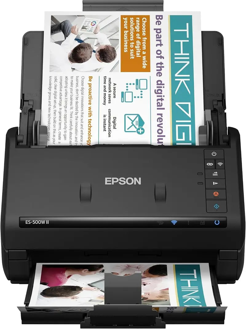 Wireless Color Duplex Document Scanner – ADF-Equipped Desktop Scanner for PC/Mac, Mobile Scanning Support