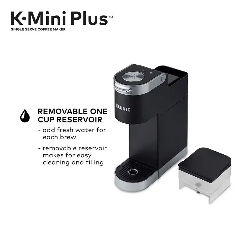 Keurig K-Mini Plus Single-Serve Coffee Maker – Compact Brew System with Strong Brew Option