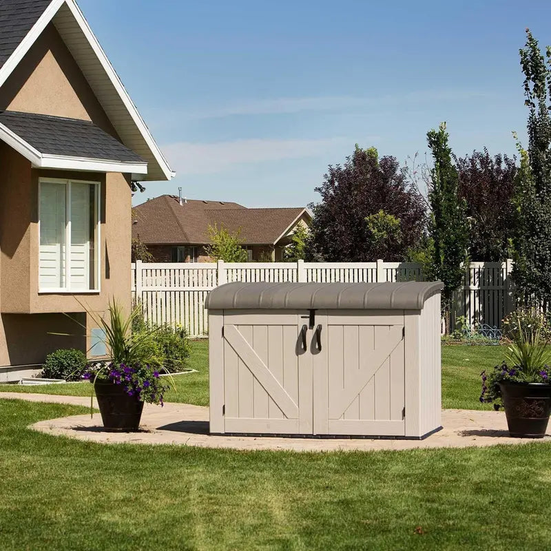 Lifetime Horizontal Storage Shed – 75 Cu. Ft. Durable Resin Structure (Model 60170)