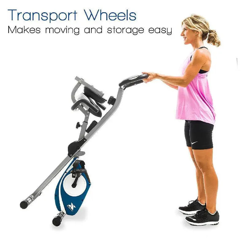 XTerra FB350 Folding Magnetic Exercise Bike in Silver