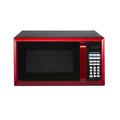 Hamilton Beach 0.9 Cu. Ft. Red Stainless Steel Microwave Oven, 900W, LED Display