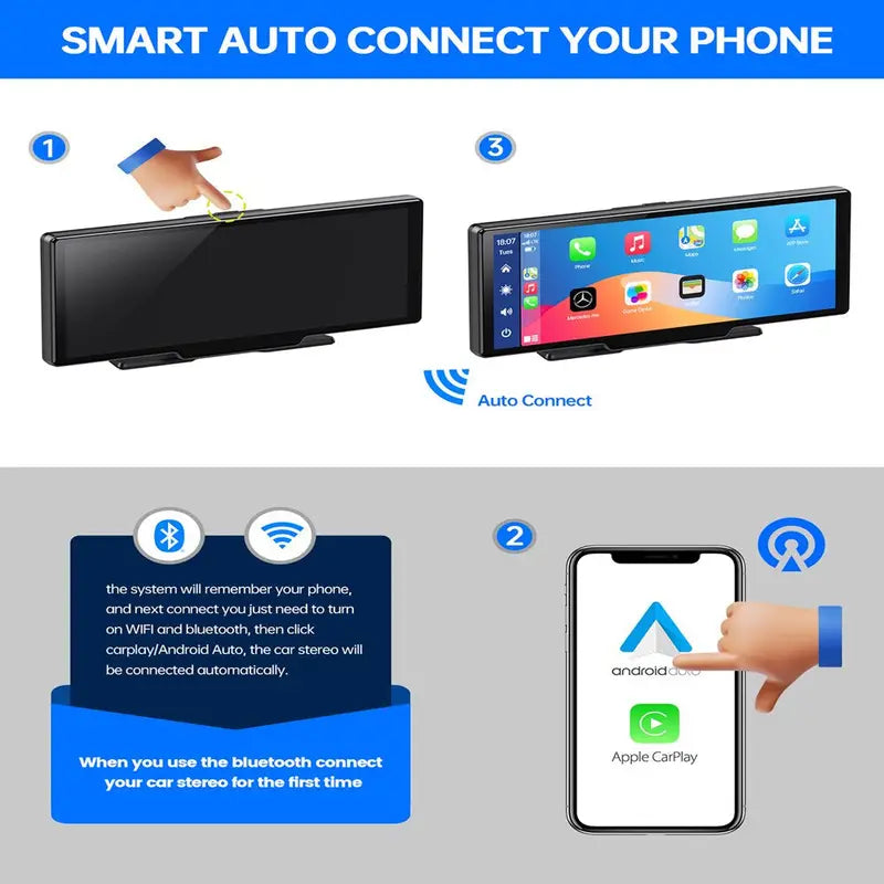 Lamtto 9.26  Touchscreen Wireless Car Stereo with Apple Carplay