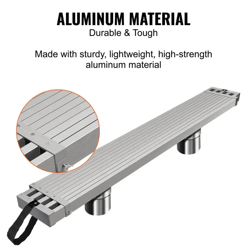 Vevor Adjustable Aluminum Scaffold Plank – Telescoping Work Platform (8–13 ft), 500 lb Load Rating, 12.5″ Wide