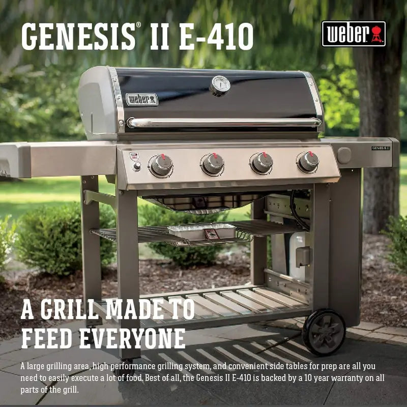 Weber Genesis II E-410 Natural Gas Grill (Black)