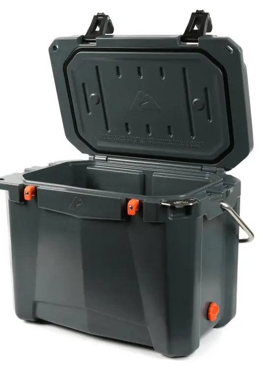 Ozark Trail 26-Quart Roto-Molded Cooler – Microban Antimicrobial Protection, Gray Durable Design
