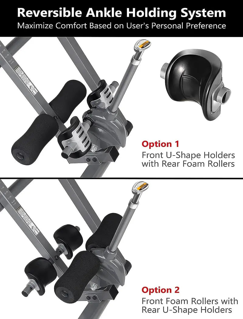Innova ITX9688 Heavy Duty Inversion Table with Adjustable Headrest & 6-Angle Pin System, 300 lb Capacity