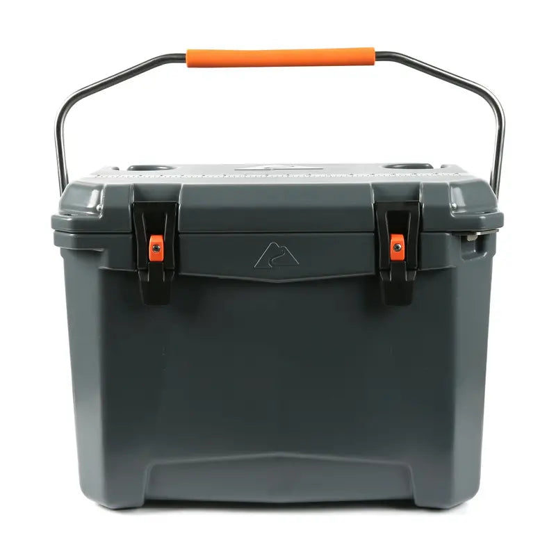 Ozark Trail 26-Quart Roto-Molded Cooler – Microban Antimicrobial Protection, Gray Durable Design