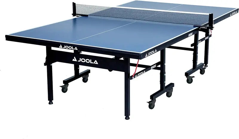 Professional Indoor Table Tennis Table – MDF Construction, Quick-Lock Net, Foldable & Easy 10-Minute Assembly