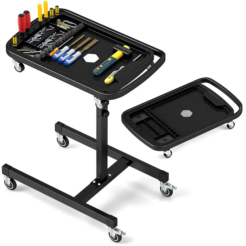 Height-Adjustable Workbench – 31.5″ to 48.5″ Range with Modular Part Tray