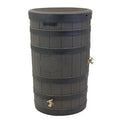 Good Ideas Rain Wizard Rain Barrel in American Oak Finish with Darkened Ribs
