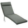 Outsunny Liegenauflage Liegenpolster Sonnenliege Auflage Gartenliege Polsterauflage Bezug Polyester Dunkelgrau 196 x 55 x 8 cm