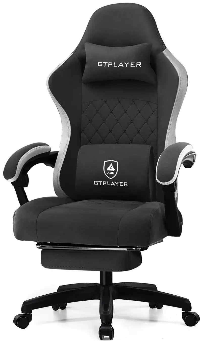 GTPLAYER Gaming Chair – Ergonomic, Breathable Fabric, Adjustable Armrests, Easy Assembly, Office & Home Use