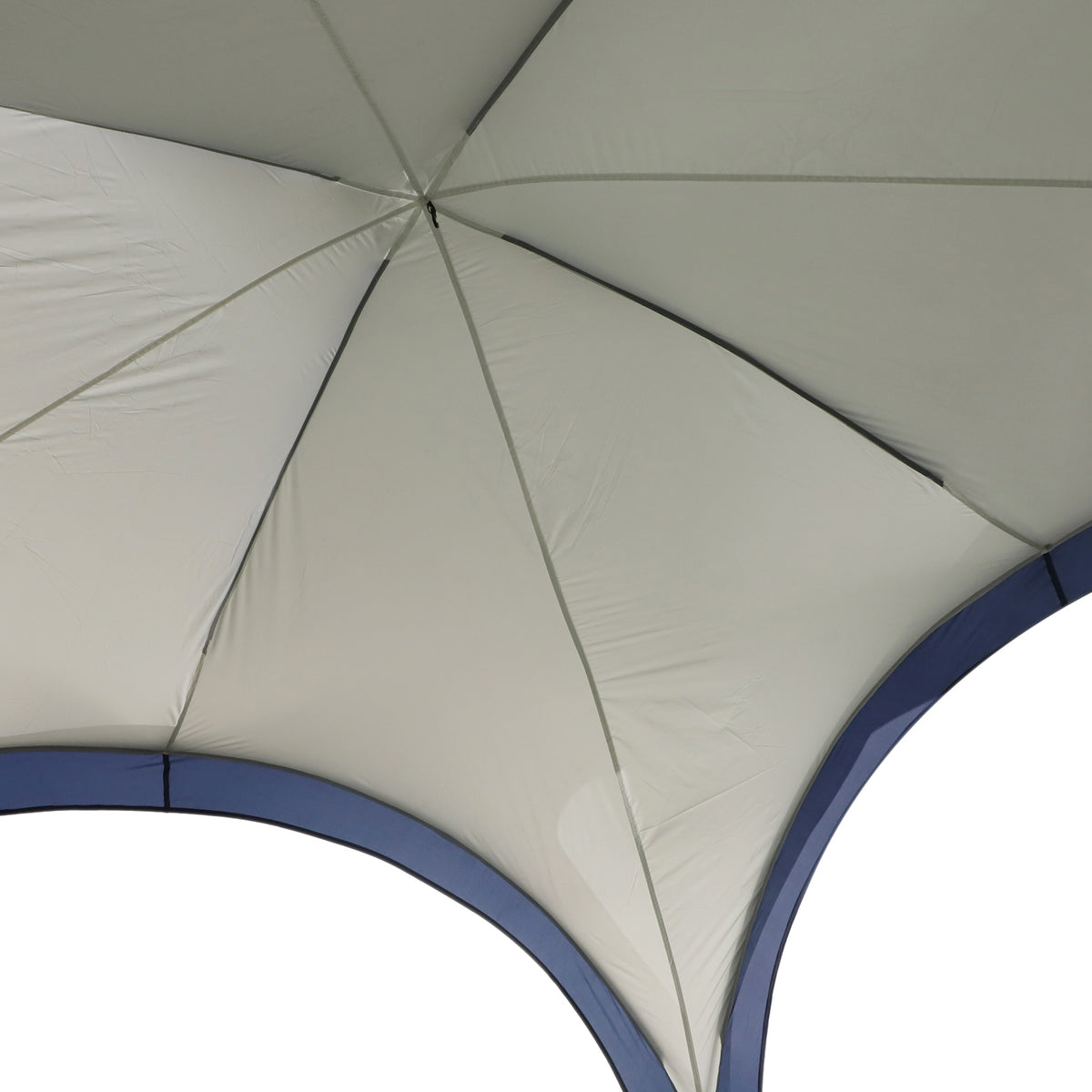 Outsunny Kuppelzelt für 6-8 Personen, Pavillon, Schutz vor Sonne und Nieselregen, 3,5 x 3,5 x 2,22 m, Cremeweiß
