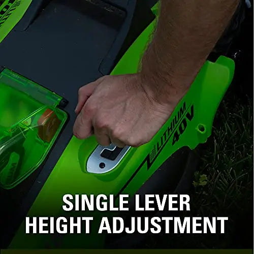 Greenworks 40V 16  Cordless Electric Lawn Mower, 4.0Ah Battery and Charger Included
