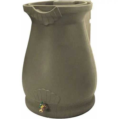 Good Ideas Rain Wizard Urn 65 Gallon Rain Barrel – Sandstone