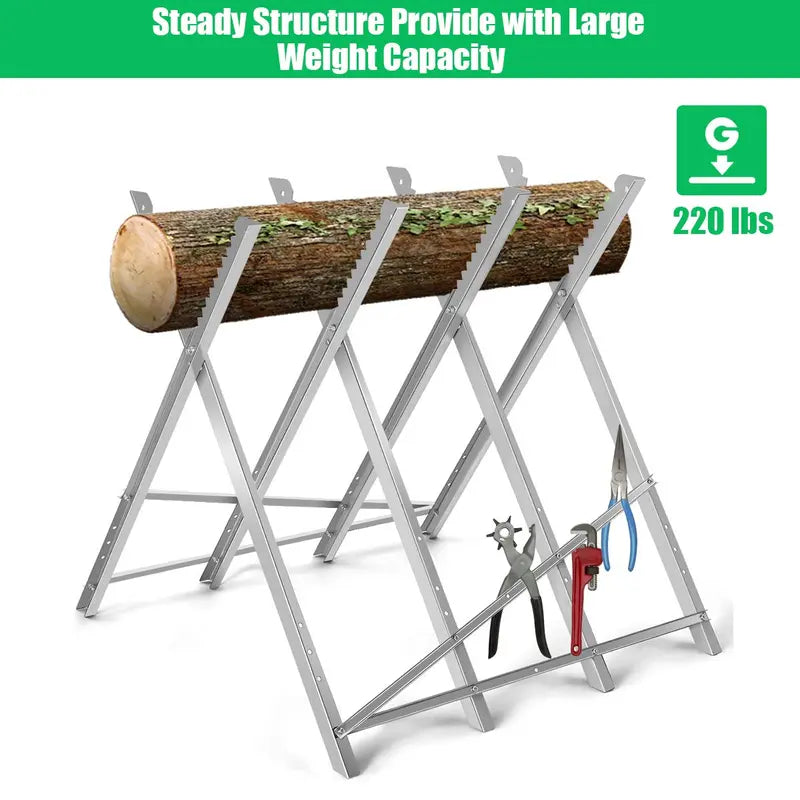 Portable Folding Sawhorse – Lightweight, Sturdy Support Stand for DIY Projects & On-Site Work