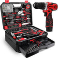 KingTool 276-Piece Cordless Tool Kit – Includes 12V Drill, Bits, and Organized Storage Case