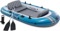 Intex Deluxe Inflatable Boat Kit – Includes 54″ Oars & High-Performance Air Pump