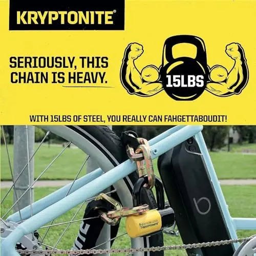 Kryptonite New York Fahgettaboudit Chain 1415 & Disc Lock Combo