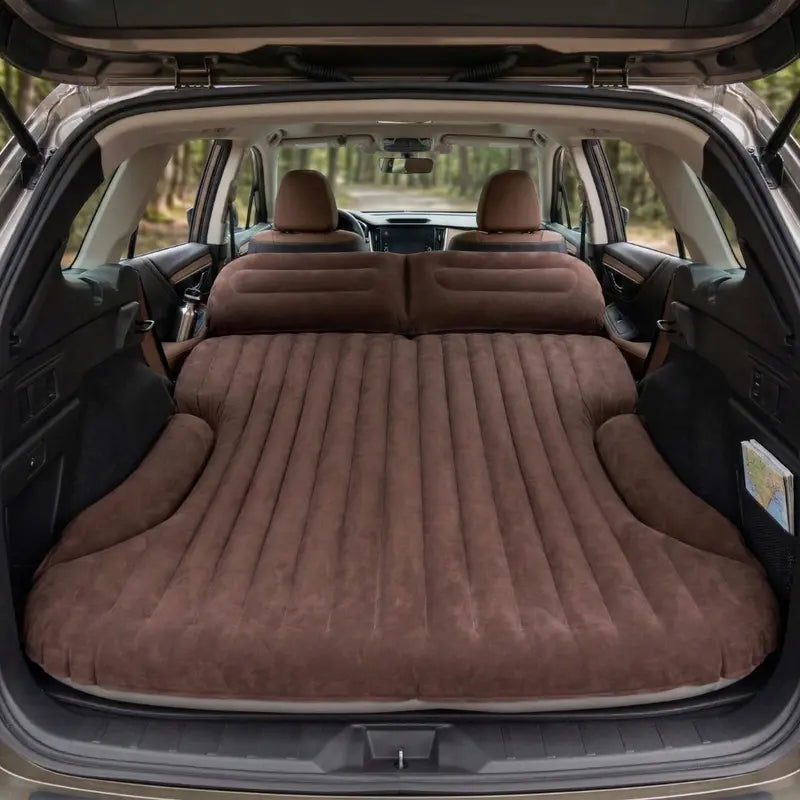 Versatile Inflatable Car Mattress for Trunk or Backseat — 12V Pump & High-Density Support