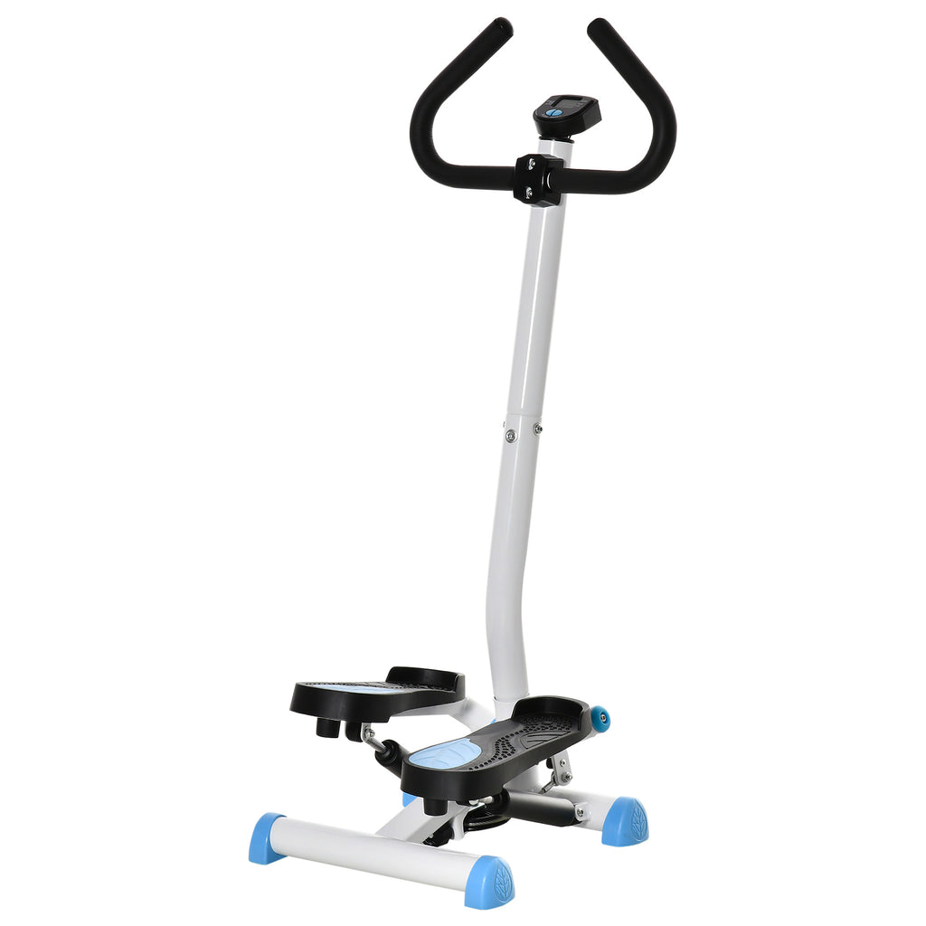 HOMCOM Stepper Fitnessgerät, LCD-Monitor, rutschfeste Pedale, Stahl und ABS, 55x44x108 cm, bis 100 kg