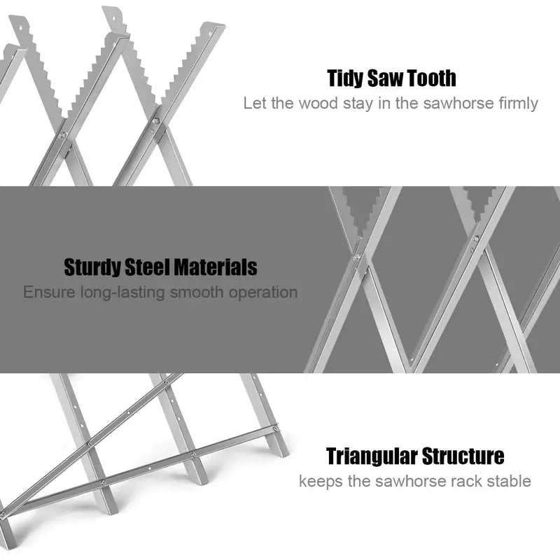 Portable Folding Sawhorse – Lightweight, Sturdy Support Stand for DIY Projects & On-Site Work