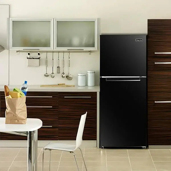 Magic Chef 10.1 Cu. Ft. Top-Freezer Refrigerator – Black Finish (HMDR1000BE)