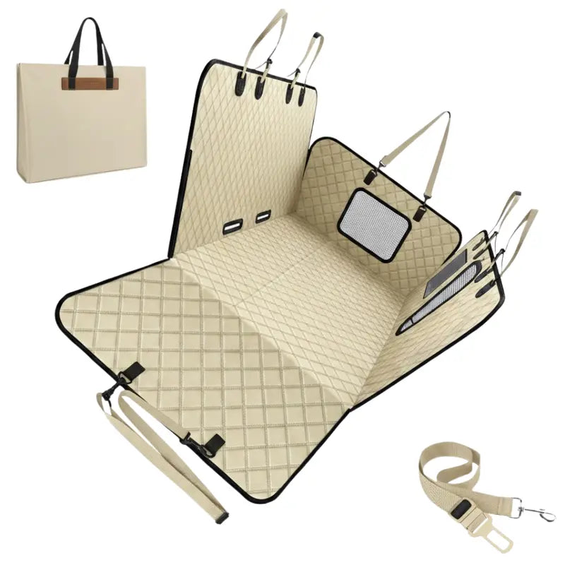 Heavy-Duty 600-Lb Pet Back Seat Extender with Rigid 600D Polyester Base