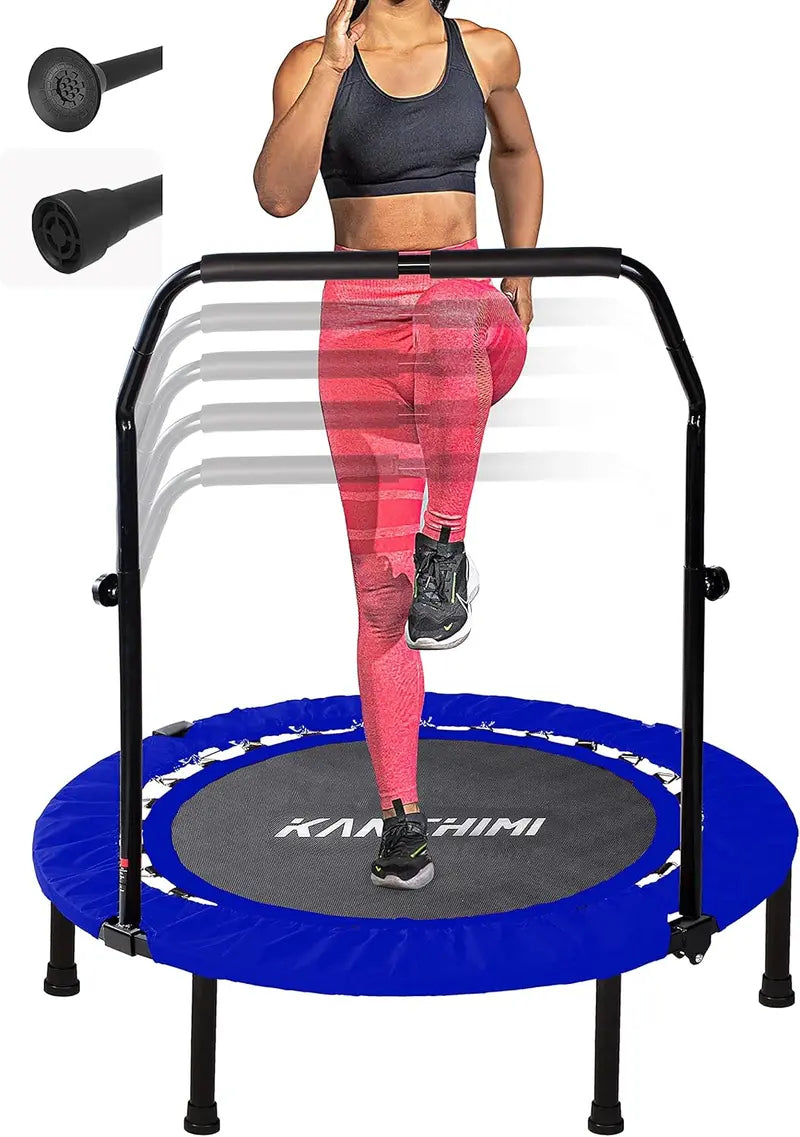Kanchimi Foldable Mini Trampoline – 40″ or 48″ Rebounder for Low-Impact Exercise