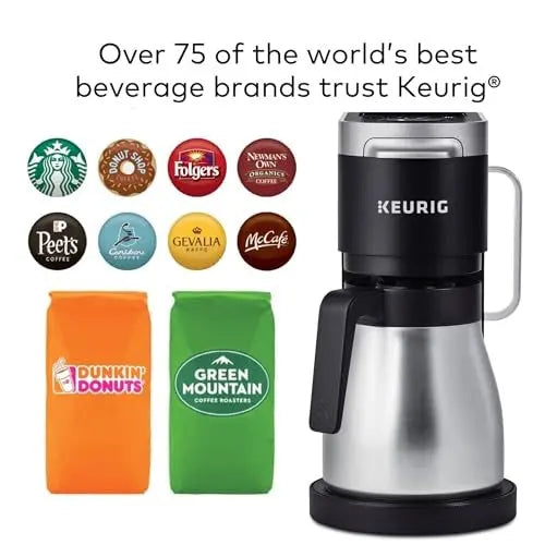 Keurig K-Duo Plus Coffee Maker – Dual Brew System for Single Cups & Carafe Pots