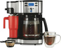 Hamilton Beach 12-Cup 2-Way Programmable Coffee Maker – Drip & Single-Serve with Glass Carafe