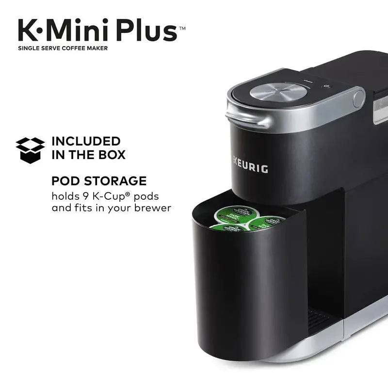 Keurig K-Mini Plus Single-Serve Coffee Maker – Compact Brew System with Strong Brew Option