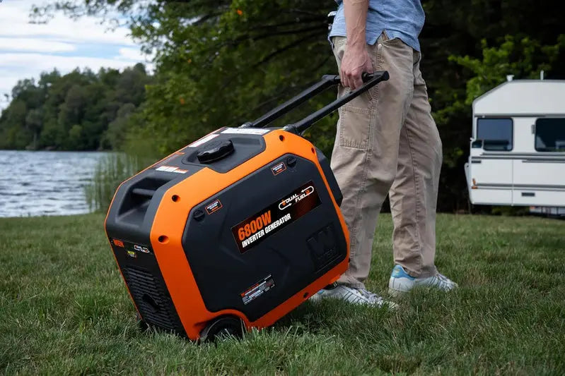 WEN 6800W Dual-Fuel Inverter Generator with CO Safety Shutdown & RV Ready Outlets