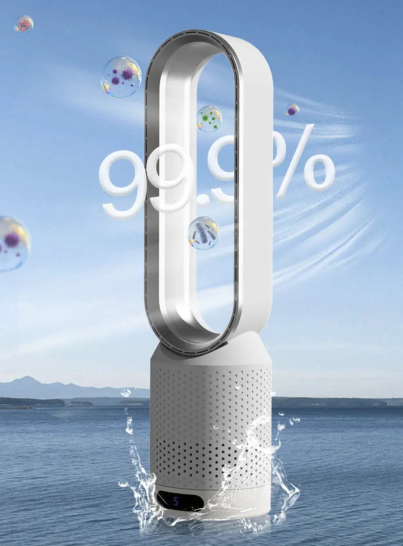 Quiet Tower Air Purifier & Circulator – 8-Speed Adjustable Fan