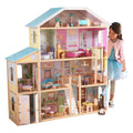 KidKraft Majestic Mansion Wooden Dollhouse – Three-Story Playset with 34 Accessories Included