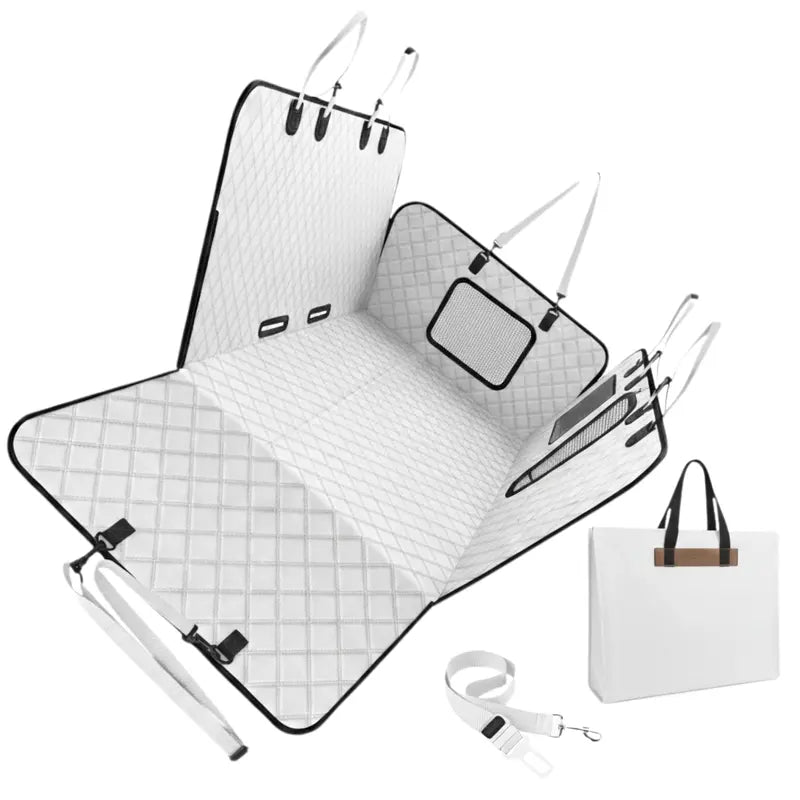 Heavy-Duty 600-Lb Pet Back Seat Extender with Rigid 600D Polyester Base