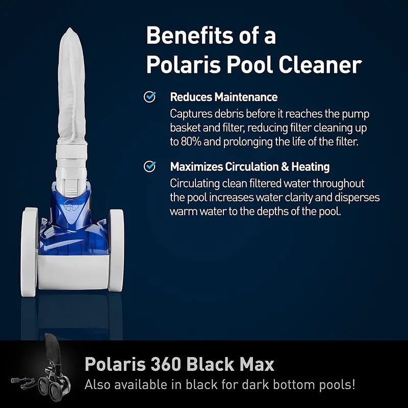 Polaris Vac-Sweep 360 In-Ground Pressure-Side Pool Cleaner with Triple-Jet Propulsion